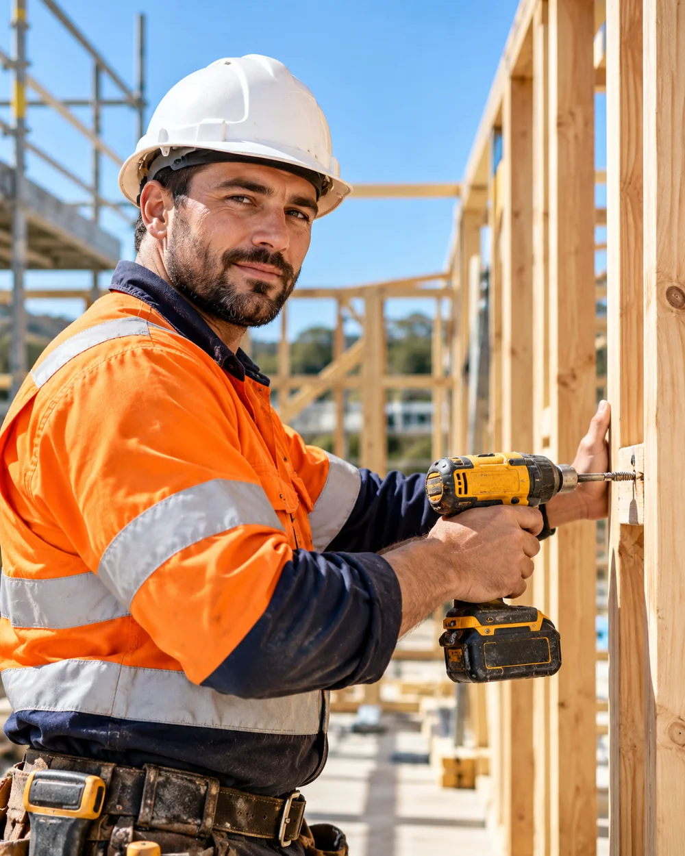 Carpenter at a Sydney worksite